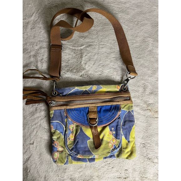 Fossil Maddox Tapestry Crossbody Bag Multicolor Women's Handbag - Picture 1 of 8